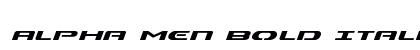 Alpha Men Bold Italic Bold Italic preview