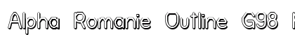 Alpha Romanie Outline G98 Regular Preview