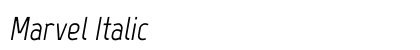 Marvel Italic Preview