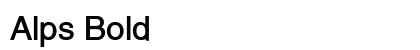 Alps Bold Preview