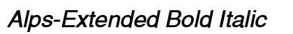 Alps-Extended Bold Italic preview