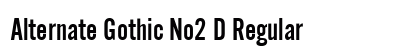 Alternate Gothic No2 D Regular