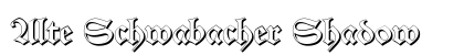 Alte Schwabacher Shadow preview