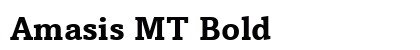Amasis MT Bold Preview
