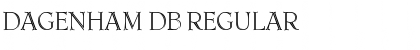 Dagenham DB Regular Font