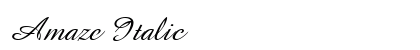 Amaze Italic Preview
