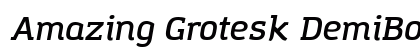 Amazing Grotesk DemiBold Italic preview