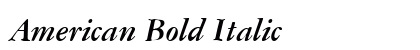 American Bold Italic Preview
