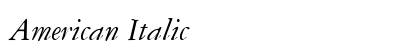 American Italic Preview