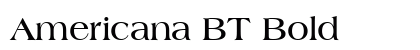 Americana BT Bold preview