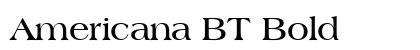 Americana BT Bold preview