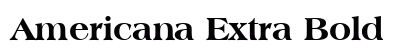 Americana Extra Bold Preview