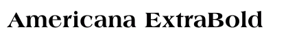 Americana ExtraBold preview