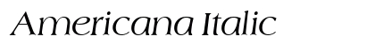 Americana Italic Preview