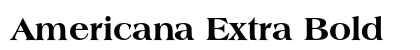 Americana Extra Bold Preview