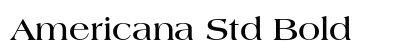Americana Std Bold preview