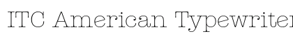ITC American Typewriter Light Alternate Preview