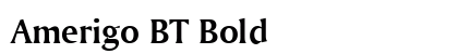 Amerigo BT Bold Preview