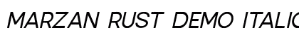 Marzan Rust DEMO Italic preview