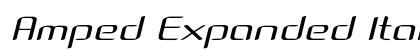 Amped Expanded Italic Preview