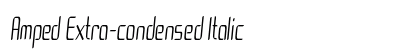 Amped Extra-condensed Italic Preview