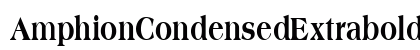 AmphionCondensedExtrabold Regular preview