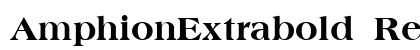 AmphionExtrabold Regular preview