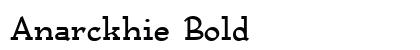 Anarckhie Bold preview