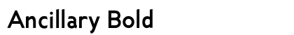 Ancillary Bold preview