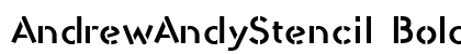 AndrewAndyStencil Bold preview