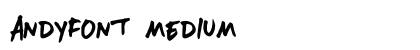 AndyFont Medium preview