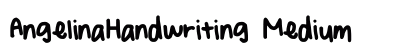 AngelinaHandwriting Medium preview