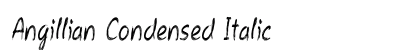 Angillian Condensed Italic preview