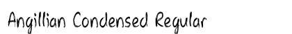 Angillian Condensed Regular Preview