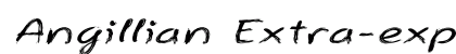 Angillian Extra-expanded Italic preview