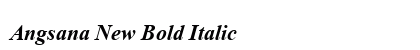 Angsana New Bold Italic Preview