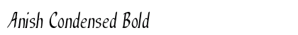 Anish Condensed Bold Preview