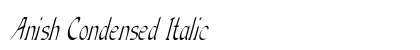 Anish Condensed Italic preview