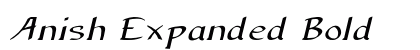 Anish Expanded Bold preview