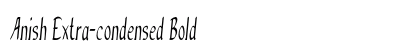 Anish Extra-condensed Bold Preview