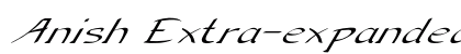 Anish Extra-expanded Italic preview