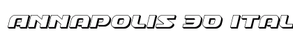 Annapolis 3D Italic Italic preview
