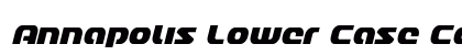 Annapolis Lower Case Condensed Italic Condensed Italic preview
