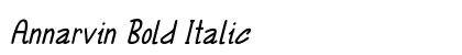 Annarvin Bold Italic Preview
