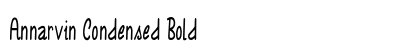 Annarvin Condensed Bold Preview