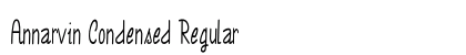 Annarvin Condensed Regular Preview
