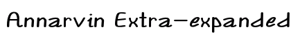 Annarvin Extra-expanded Bold Preview