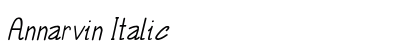 Annarvin Italic Preview