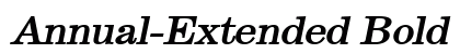 Annual-Extended Bold Italic Preview