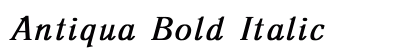 Antiqua Bold Italic Preview